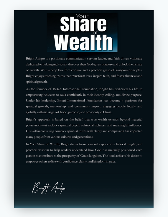 your share of wealth your share of wealth